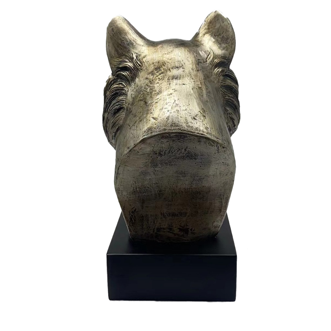 Bronze Hund Statue 08 "Chihuahua langhaarig"