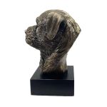 Bronze Hund Statue 05 "Border Terrier"