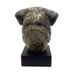 Bronze Hund Statue 05 "Border Terrier"