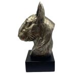 Bronze Hund Statue 03 "Bullterrier"