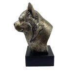 Bronze Hund Statue 08 "Chihuahua langhaarig"
