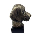 Bronze Hund Statue 04 "Dackel Drahthaarig"