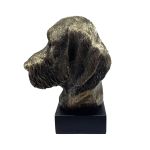 Bronze Hund Statue 04 "Dackel Drahthaarig"