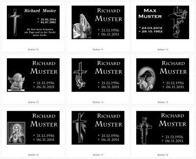 Liegestein, Urnengrabstein Nr. 28