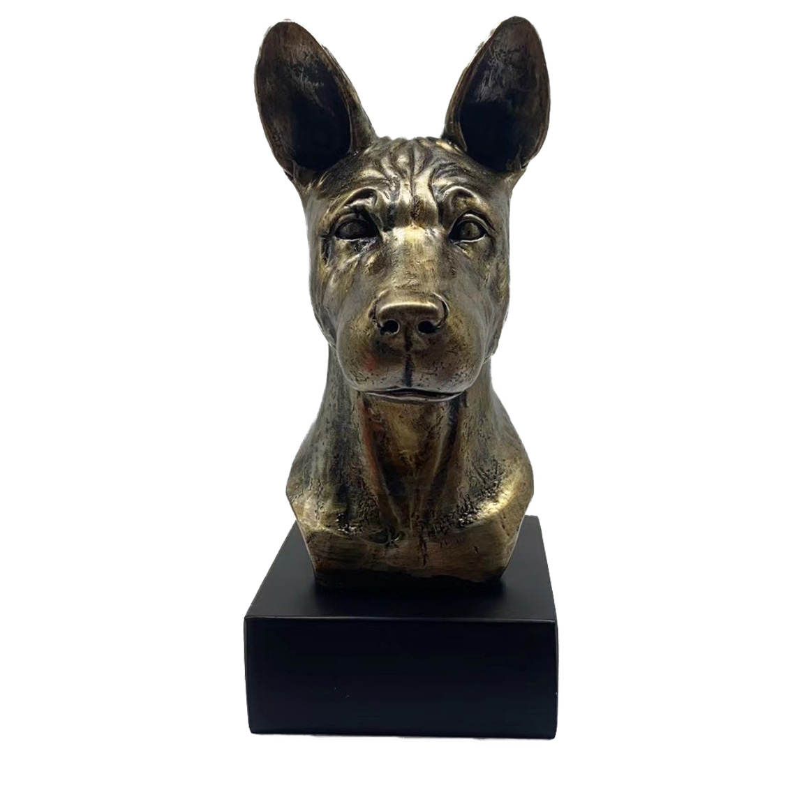 Bronze Hund Statue 17 "Basenji"