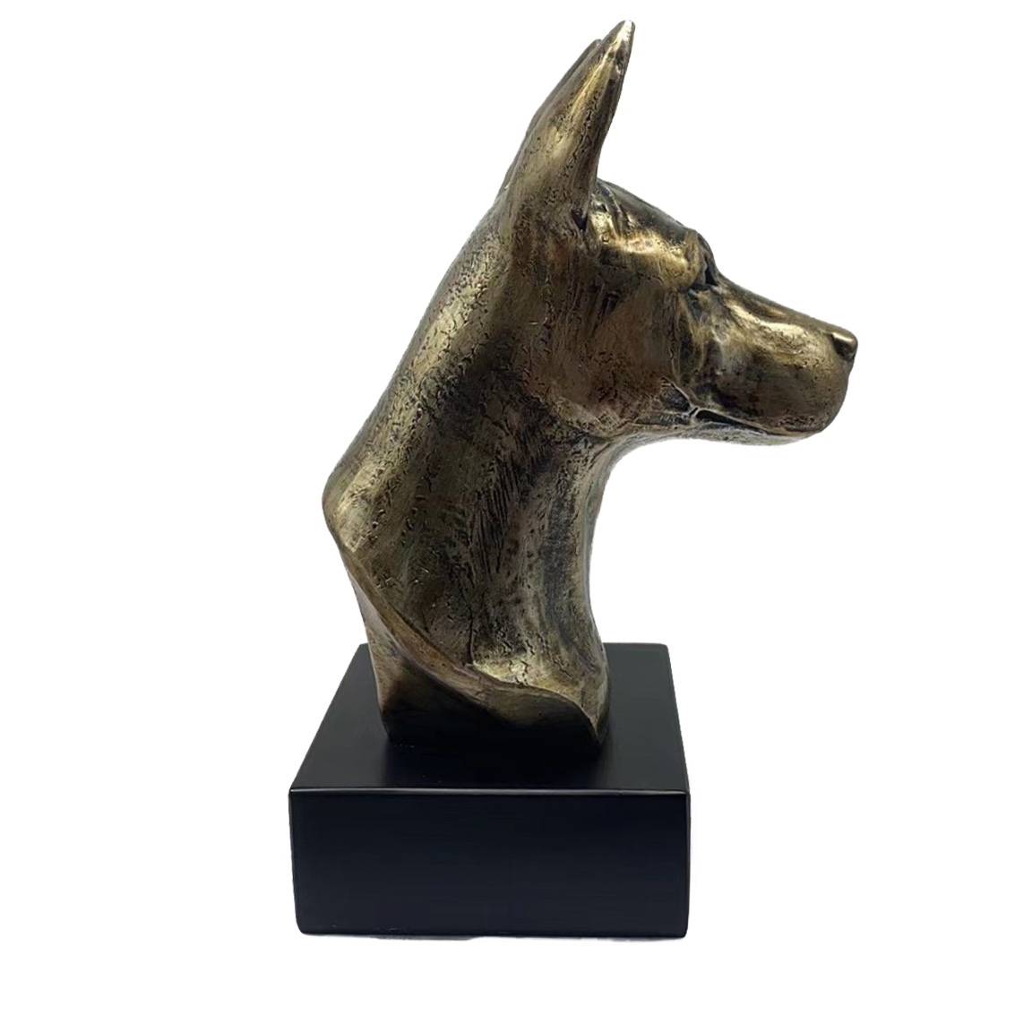 Bronze Hund Statue 17 "Basenji"