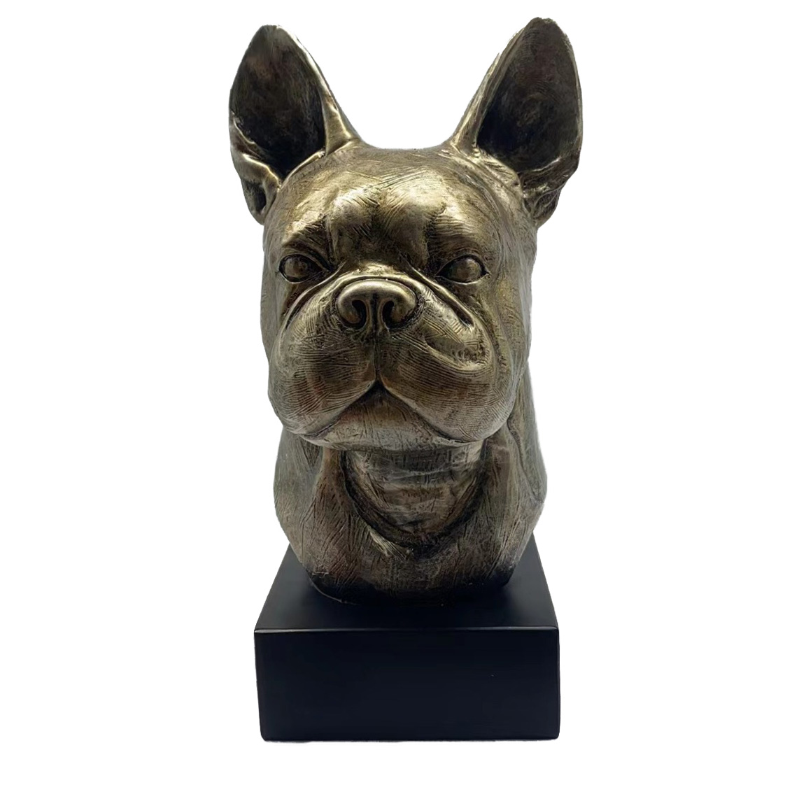 Bronze Hund Statue 18 "Boston Terrier"
