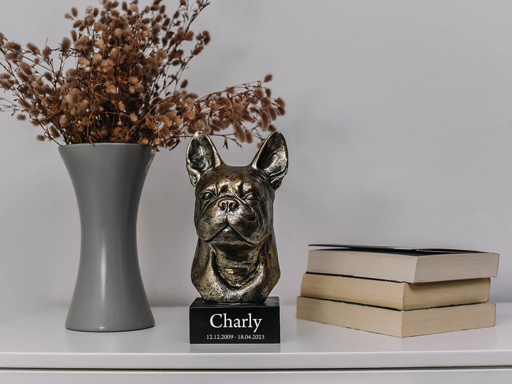Bronze Hund Statue 18 "Boston Terrier"
