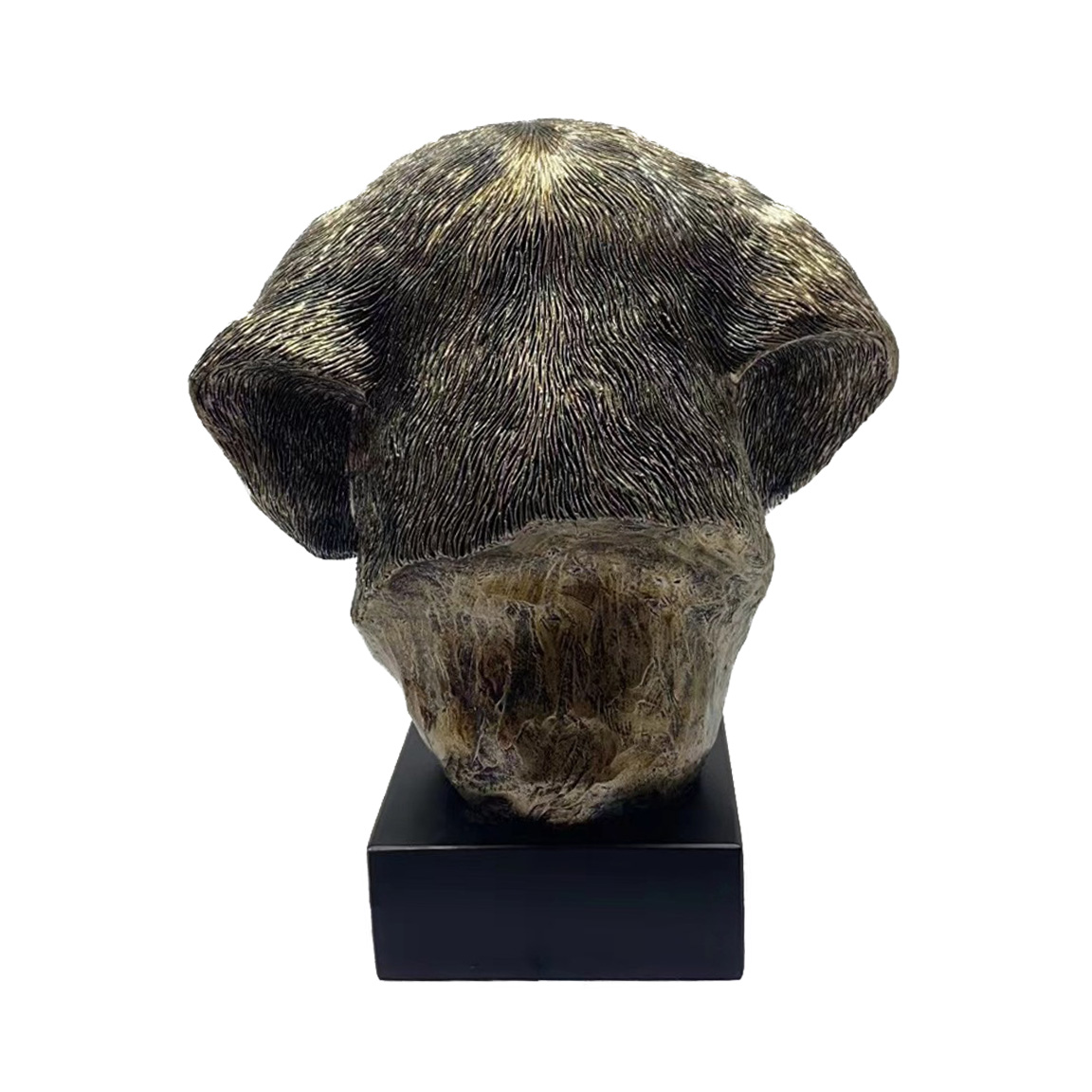 Bronze Hund Statue 04 "Dackel Drahthaarig"