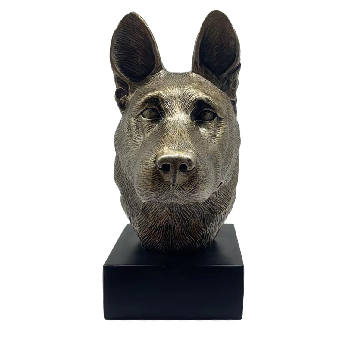 Bronze Hund Statue 19 "Deutscher Schäferhund"
