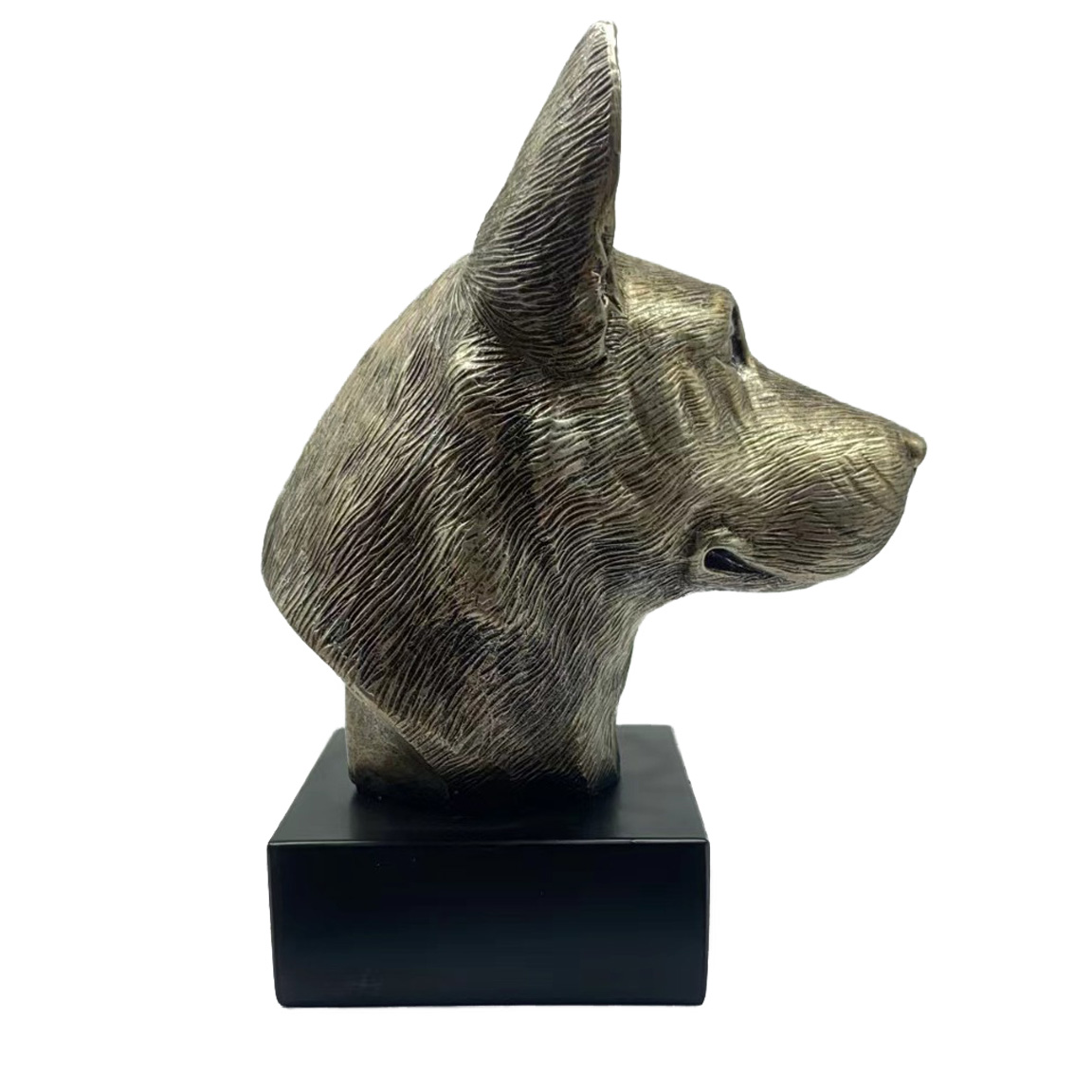 Bronze Hund Statue 19 "Deutscher Schäferhund"