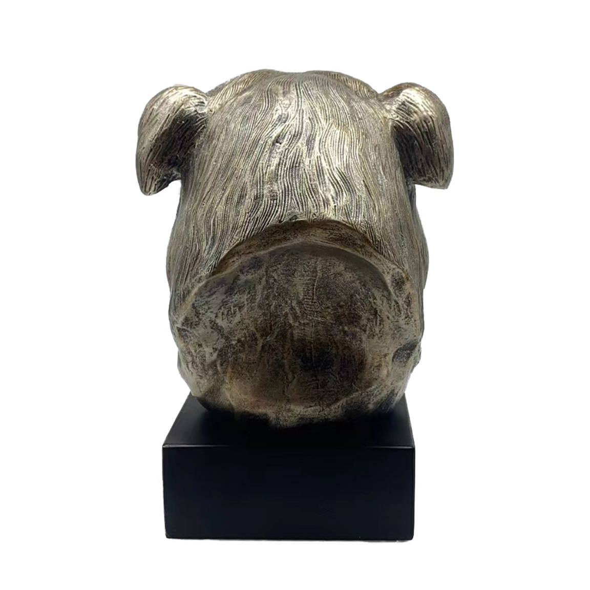 Bronze Hund Statue 09 "Englische Britische Bulldogge"