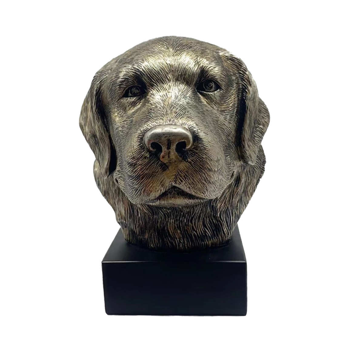 Bronze Hund Statue 07 "Golden Retriever"