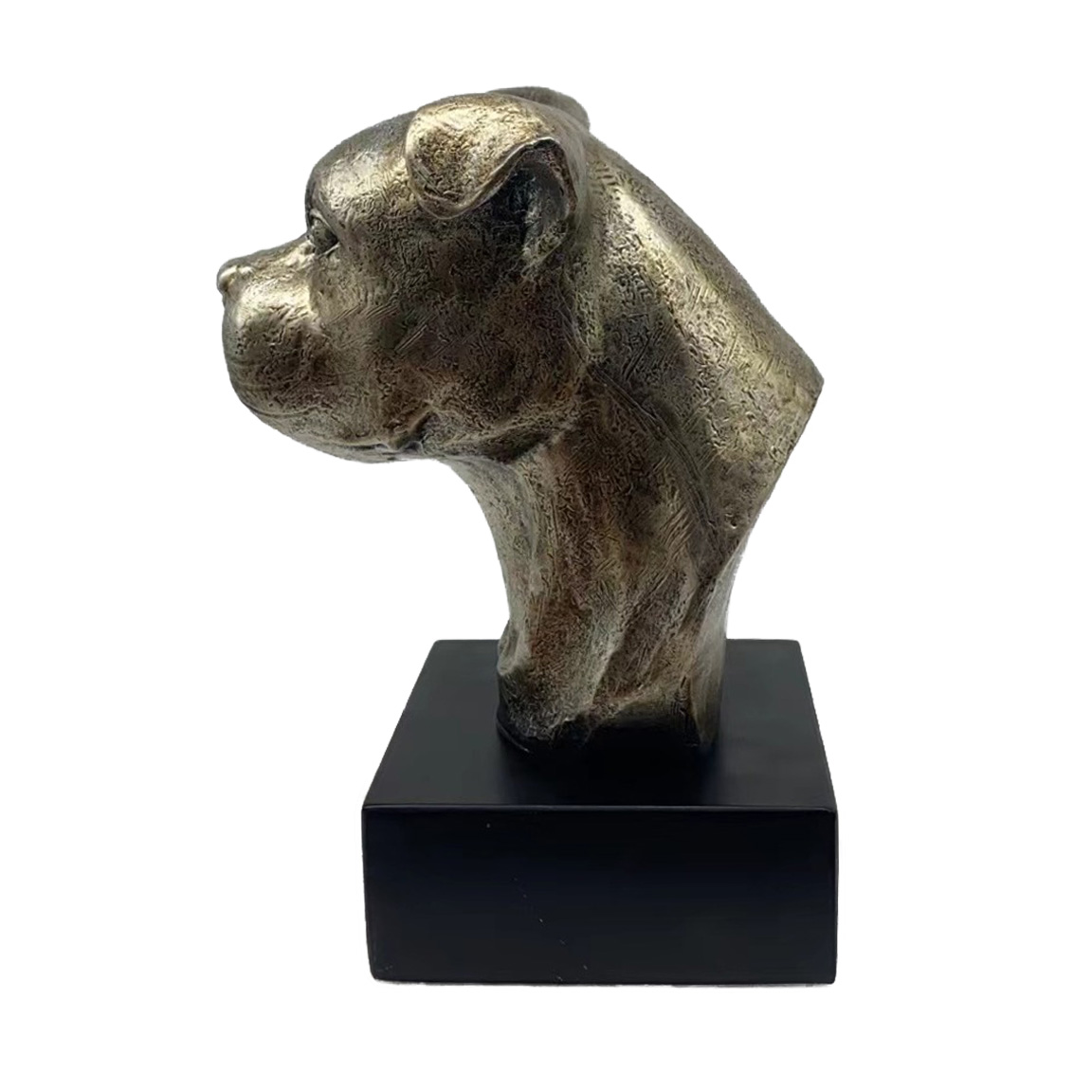 Bronze Hund Statue 15"Staffordshire bull terrier"