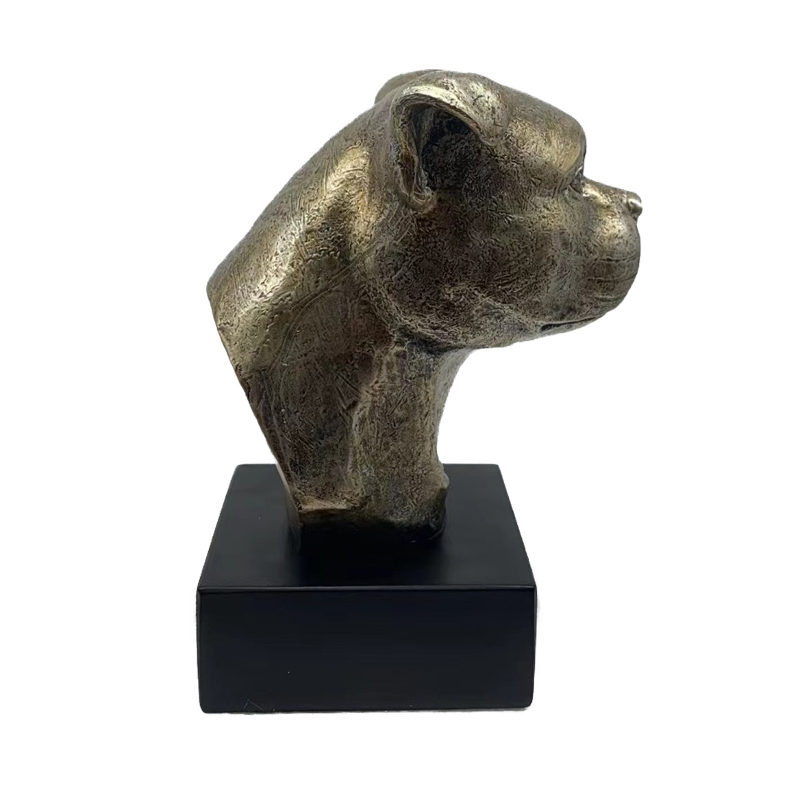 Bronze Hund Statue 15"Staffordshire bull terrier"